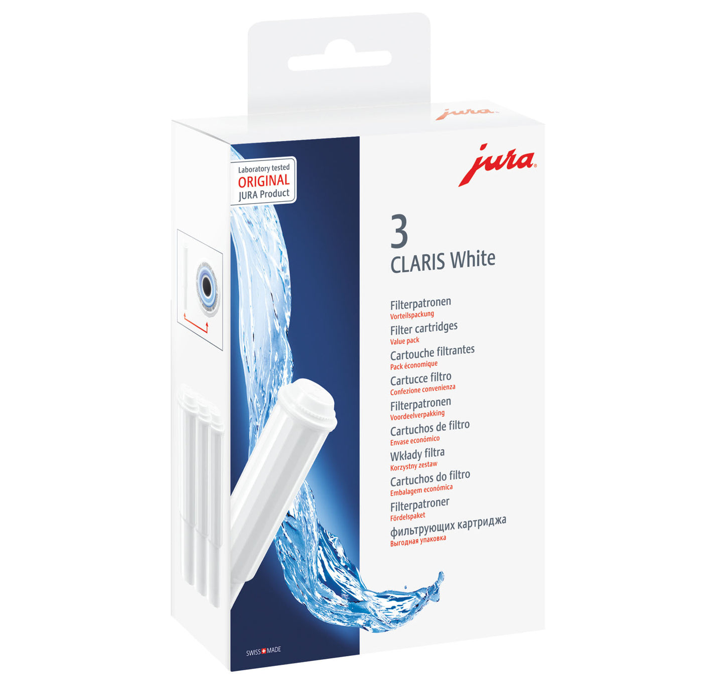 CLARIS White Filterpatrone 3er Pack