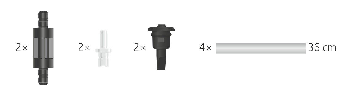 Zubehörset für Milchsystem HP2